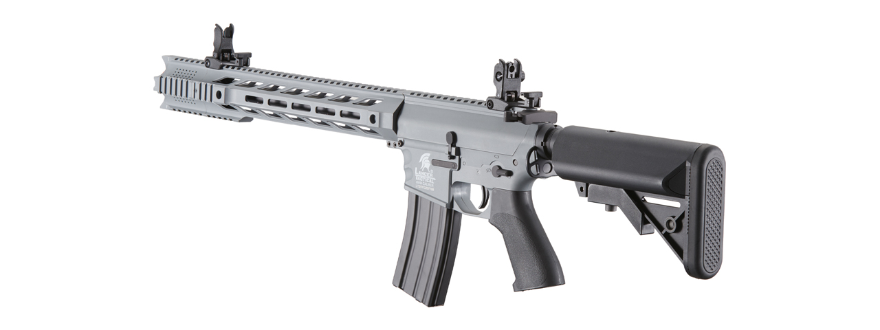 Lancer Tactical Gen 2 SPR Interceptor Airsoft AEG Rifle (Color: Gray) - Click Image to Close