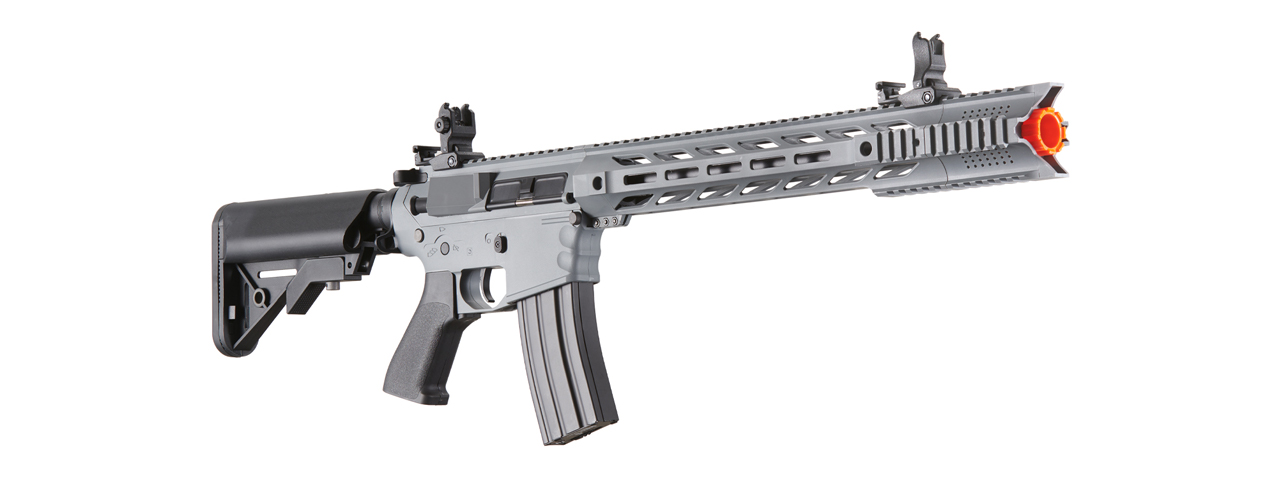 Lancer Tactical Gen 2 SPR Interceptor Airsoft AEG Rifle (Color: Gray)