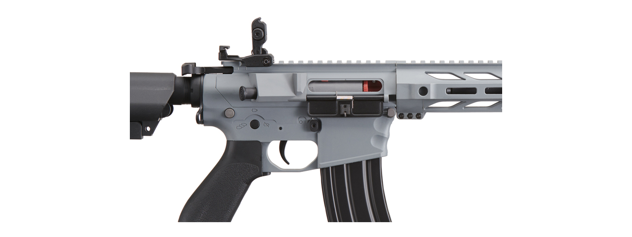 Lancer Tactical Gen 2 SPR Interceptor Airsoft AEG Rifle (Color: Gray) - Click Image to Close