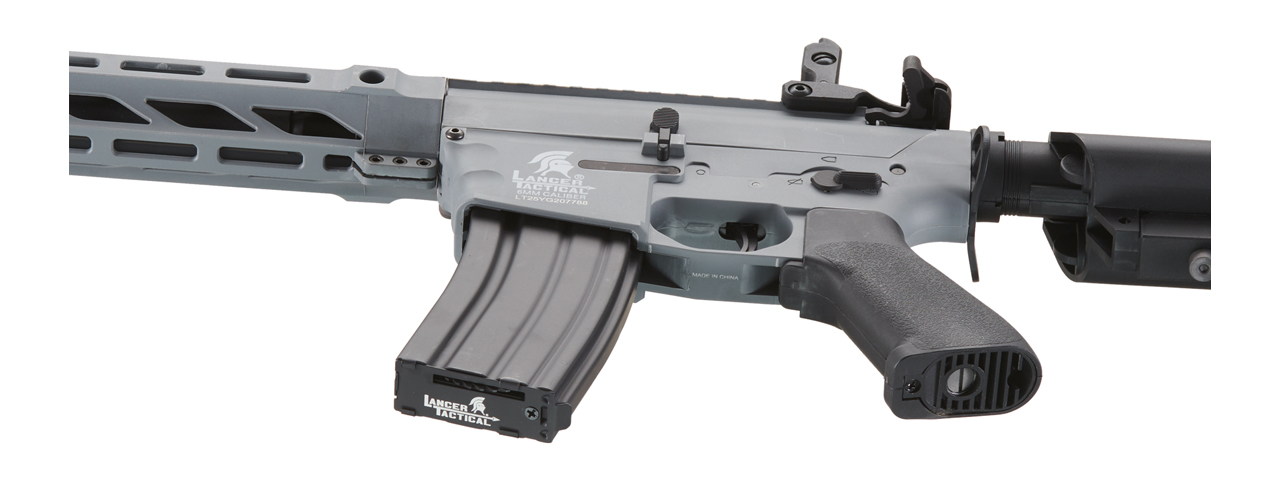 Lancer Tactical Gen 2 SPR Interceptor Airsoft AEG Rifle (Color: Gray)