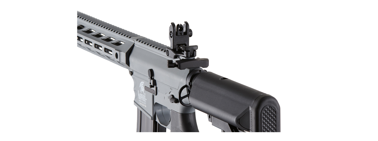 Lancer Tactical Gen 2 SPR Interceptor Airsoft AEG Rifle (Color: Gray)