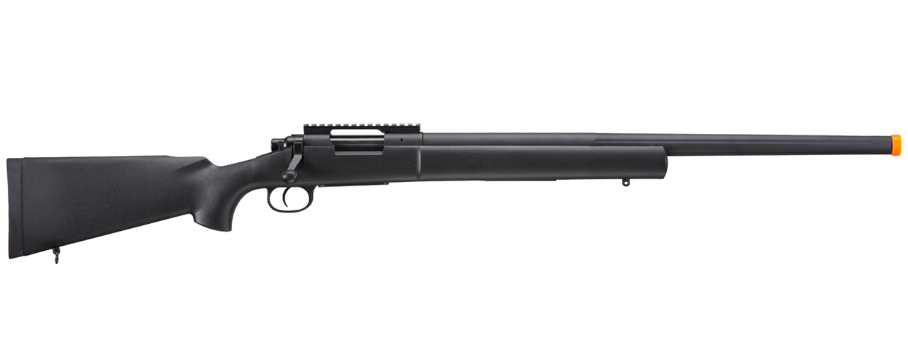 Lancer Tactical M24 Bolt Action Spring Powered Sniper Rifle (Color: Black) - Click Image to Close