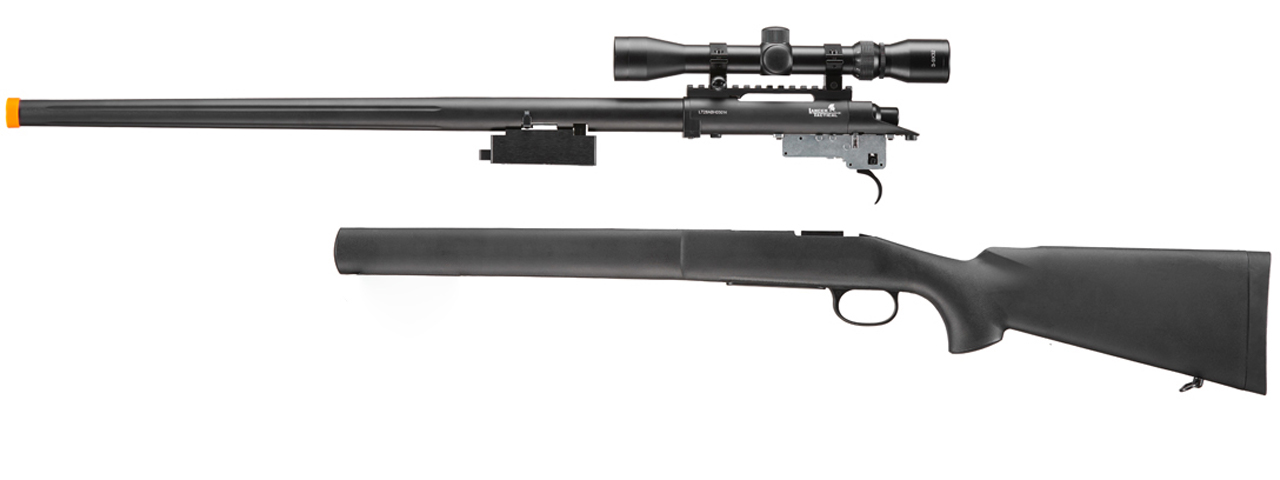 Lancer Tactical Airsoft M24 Bolt Action Sniper Rifle w/ Scope (Color: Black)