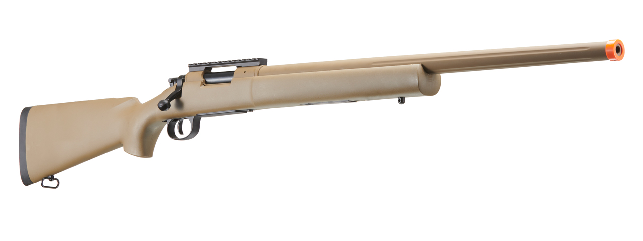 Lancer Tactical M24 Bolt Action Spring Powered Sniper Rifle (Color: Tan) - Click Image to Close