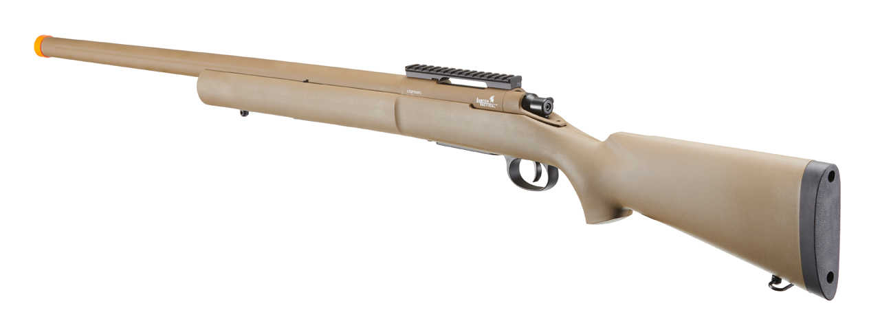 Lancer Tactical M24 Bolt Action Spring Powered Sniper Rifle (Color: Tan) - Click Image to Close