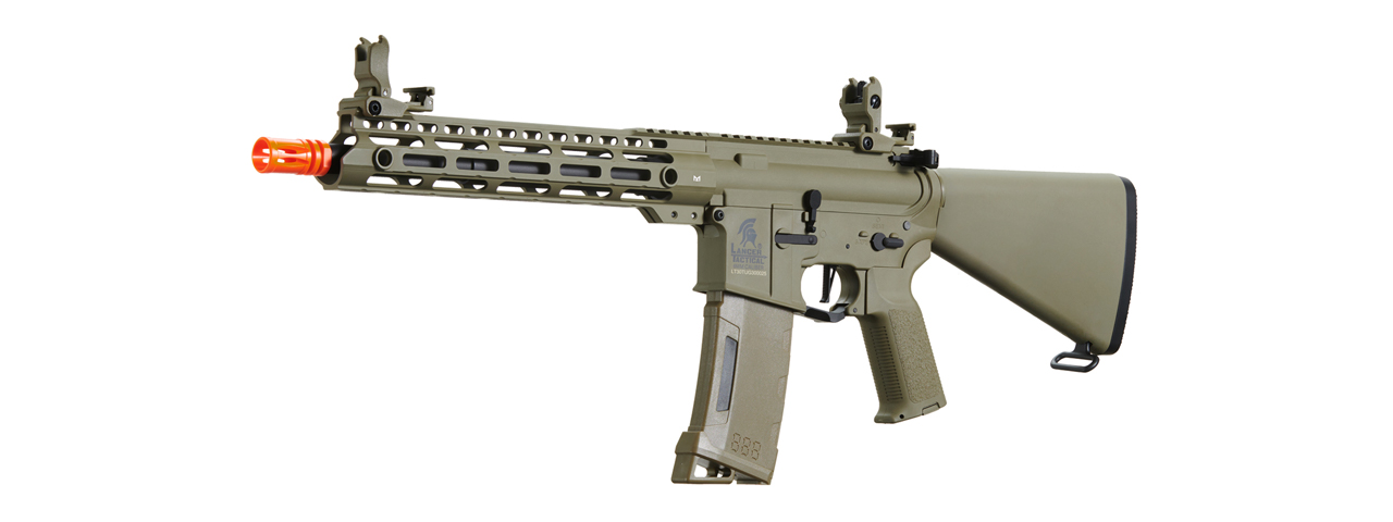 Lancer Tactical Gen 3 Enforcer Black Bird Airsoft AEG w/ Stubby Stock (Color: Tan) - Click Image to Close