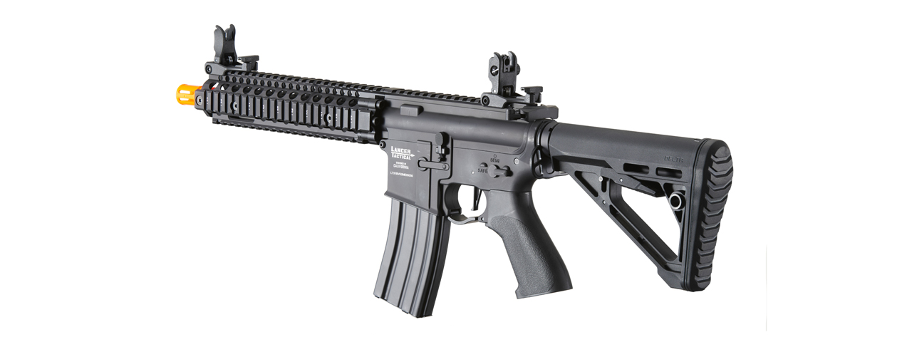 Lancer Tactical Proline Raider MK18 M4 AEG Rifle with Delta Stock (Color: Black)