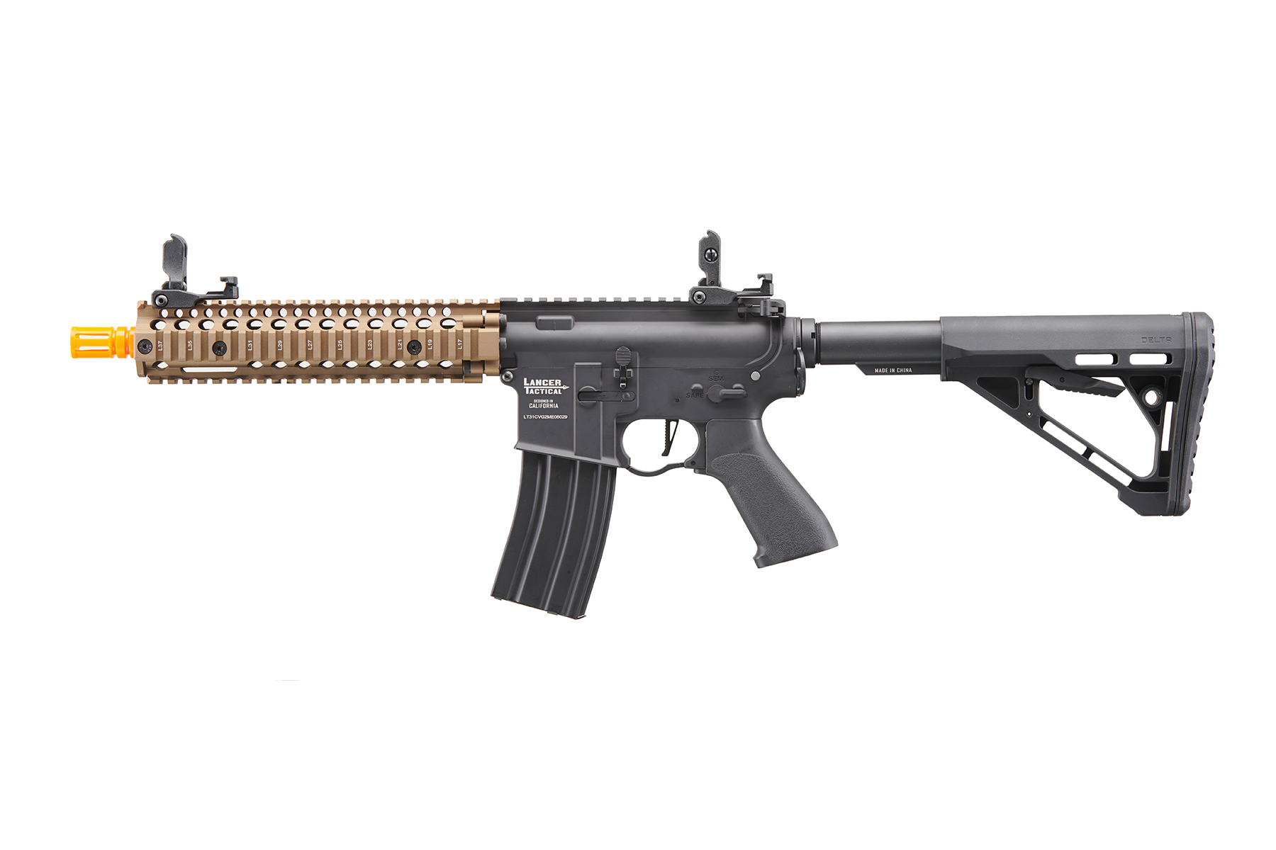 Lancer Tactical Proline Raider MK18 M4 Airsoft AEG Rifle (Color: Bronze & Black)