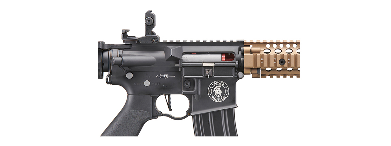 Lancer Tactical Proline Raider MK18 M4 Airsoft AEG Rifle (Color: Bronze & Black) - Click Image to Close