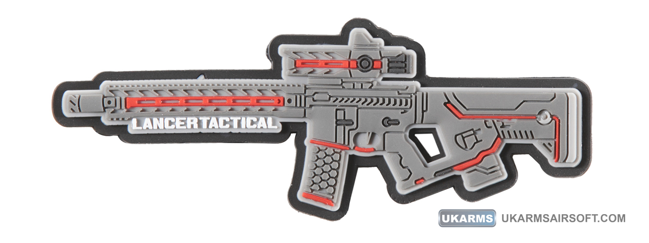 Lancer Tactical Gen 3 Hellion 7" M-LOK Airsoft AEG Rifle w/ Crane Stock (Color: Black & Red)