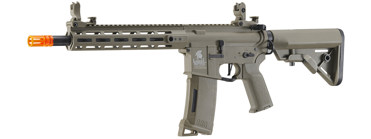 Lancer Tactical Gen 3 Hellion M-LOK 10" Airsoft M4 AEG (Color: Tan)