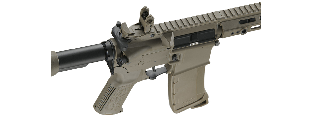 Lancer Tactical Gen 3 Hellion M-LOK 10" Airsoft M4 AEG (Color: Tan)