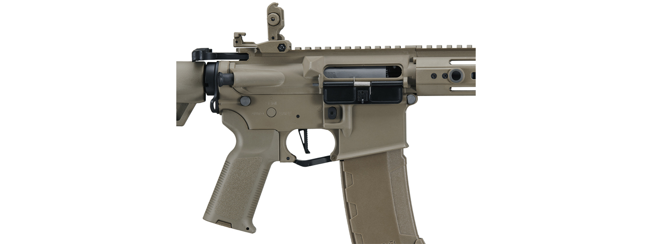 Lancer Tactical Gen 3 Hellion M-LOK 7" Airsoft M4 AEG (Color: Tan)