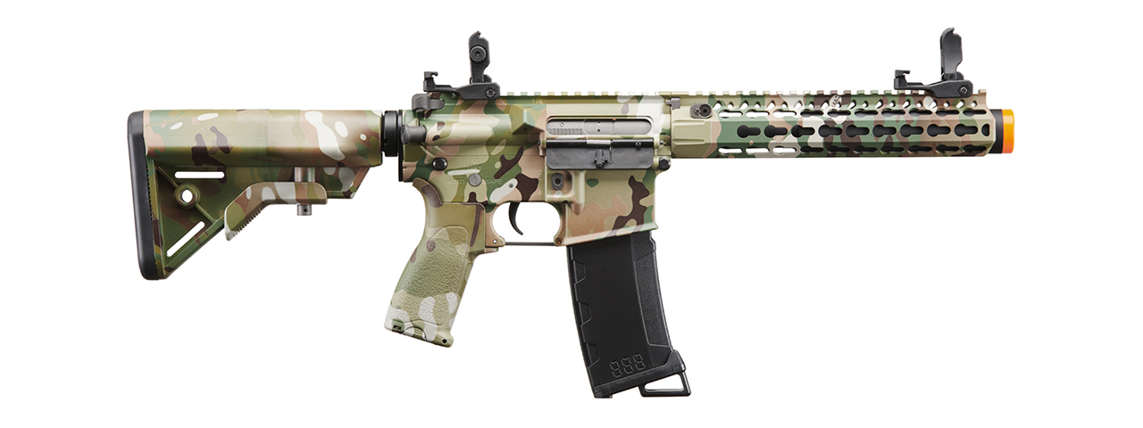 Lancer Tactical BR Stealth 9" Keymod Airsoft M4 Rifle (Color: Multi-Camo)