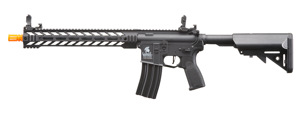 Lancer Tactical Enforcer Hybrid Gen 2 BATTLE HAWK 14" AEG [HIGH FPS] (BLACK) - Click Image to Close