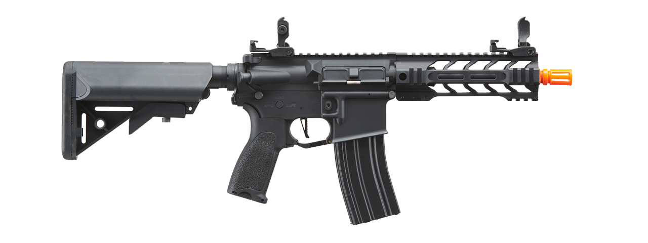 Lancer Tactical Enforcer Hybrid Gen-2 Battle Hawk 7" Rail AEG Rifle, Black - Click Image to Close