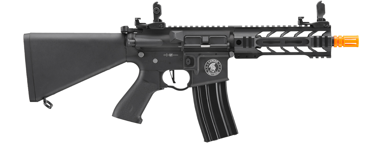 Lancer Tactical Proline 7" M-LOK Battle Hawk Airsoft AEG w/ Stubby Stock (Color: Black)