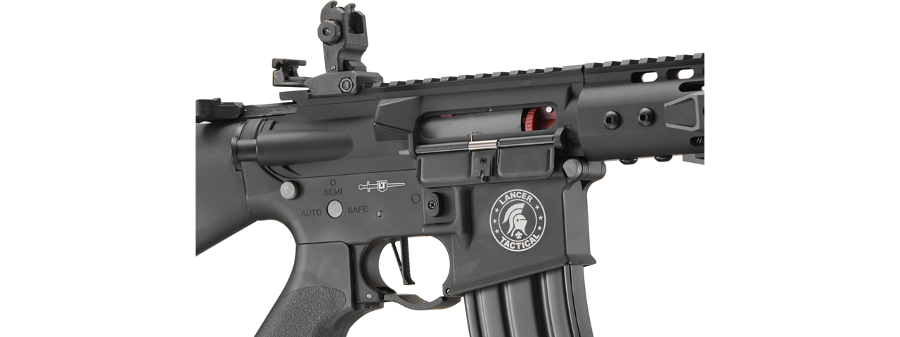 Lancer Tactical Proline 7" M-LOK Battle Hawk Airsoft AEG w/ Stubby Stock (Color: Black)