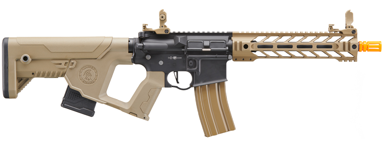 Lancer Tactical Two-Tone Enforcer Battle Hawk Airsoft AEG w/ Alpha Stock (Color: Black / Tan)