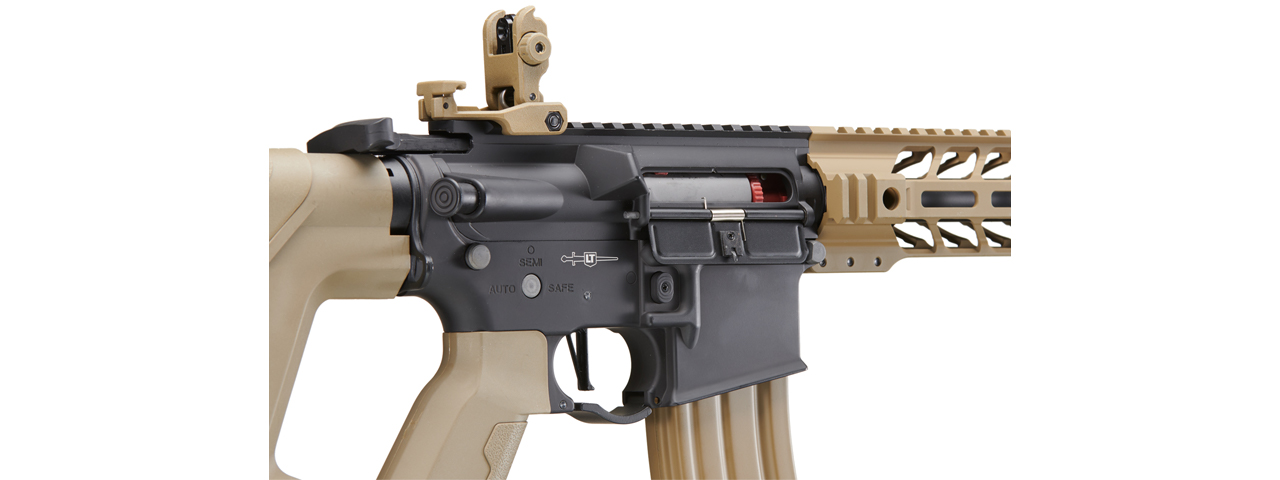 Lancer Tactical Two-Tone Enforcer Battle Hawk Airsoft AEG w/ Alpha Stock (Color: Black / Tan)