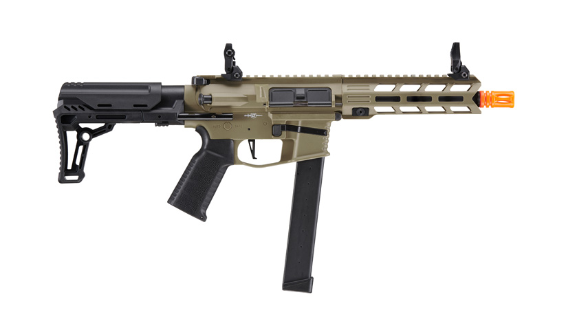 Lancer Tactical Gen 2 9mm Battle X CQB Carbine Airsoft AEG (Color: Tan) - Click Image to Close