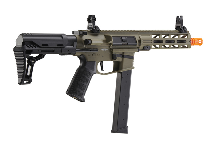 Lancer Tactical Gen 2 9mm Battle X CQB Carbine Airsoft AEG (Color: Tan) - Click Image to Close