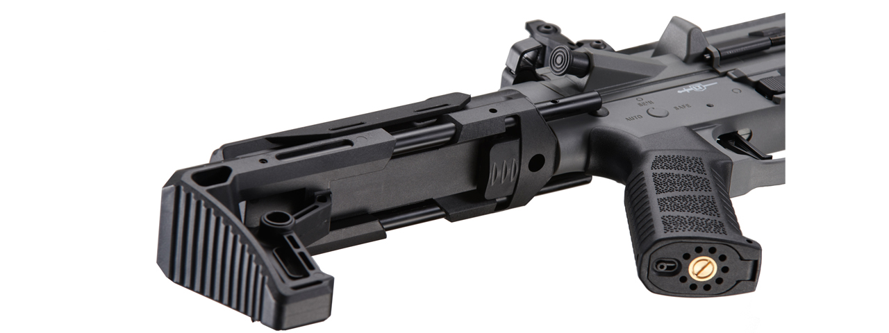 Lancer Tactical Gen 2 9mm Battle X CQB Carbine Airsoft AEG (Color: Grey) - Click Image to Close