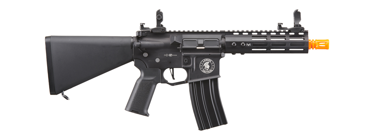 Lancer Tactical Archon 7" M-LOK Proline Series M4 Airsoft Rifle w/ Stubby Stock (Color: Black) - Click Image to Close