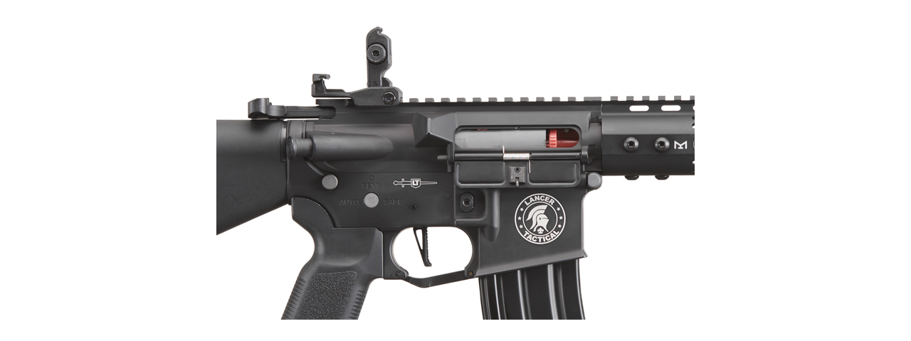 Lancer Tactical Archon 7" M-LOK Proline Series M4 Airsoft Rifle w/ Stubby Stock (Color: Black) - Click Image to Close