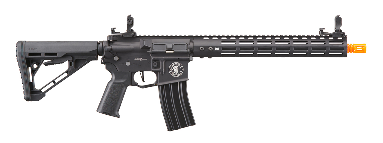 Lancer Tactical Archon 14" M-LOK Proline Series M4 Airsoft Rifle w/ Delta Stock (Color: Black) - Click Image to Close