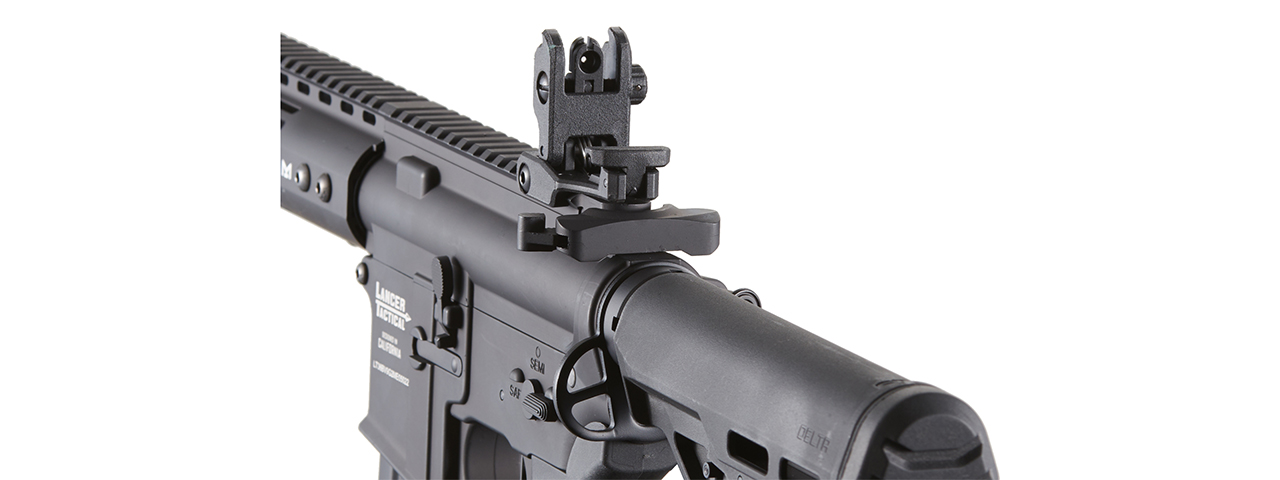 Lancer Tactical Archon 14" M-LOK Proline Series M4 Airsoft Rifle w/ Delta Stock (Color: Black) - Click Image to Close