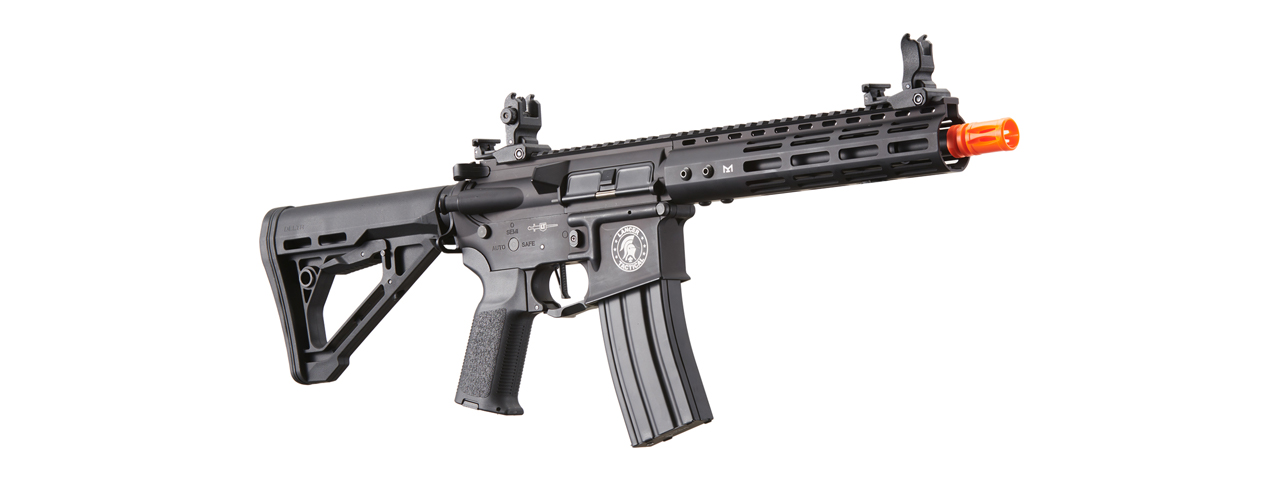 Lancer Tactical Archon 9" M-LOK Proline Series M4 Airsoft Rifle w/ Delta Stock (Color: Black) - Click Image to Close