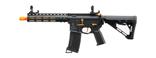 Lancer Tactical Gen 3 Archon 9" M-LOK M4 Airsoft Rifle w/ Delta Stock (Color: Black & Gold)