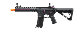 Lancer Tactical Gen 3 Archon 9" M-LOK M4 Airsoft Rifle w/ Delta Stock (Color: Black & Purple)