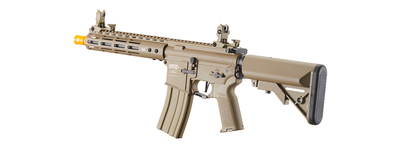 Lancer Tactical Archon 9" M-LOK Proline Series M4 Airsoft Rifle w/ Crane Stock (Color: Tan)