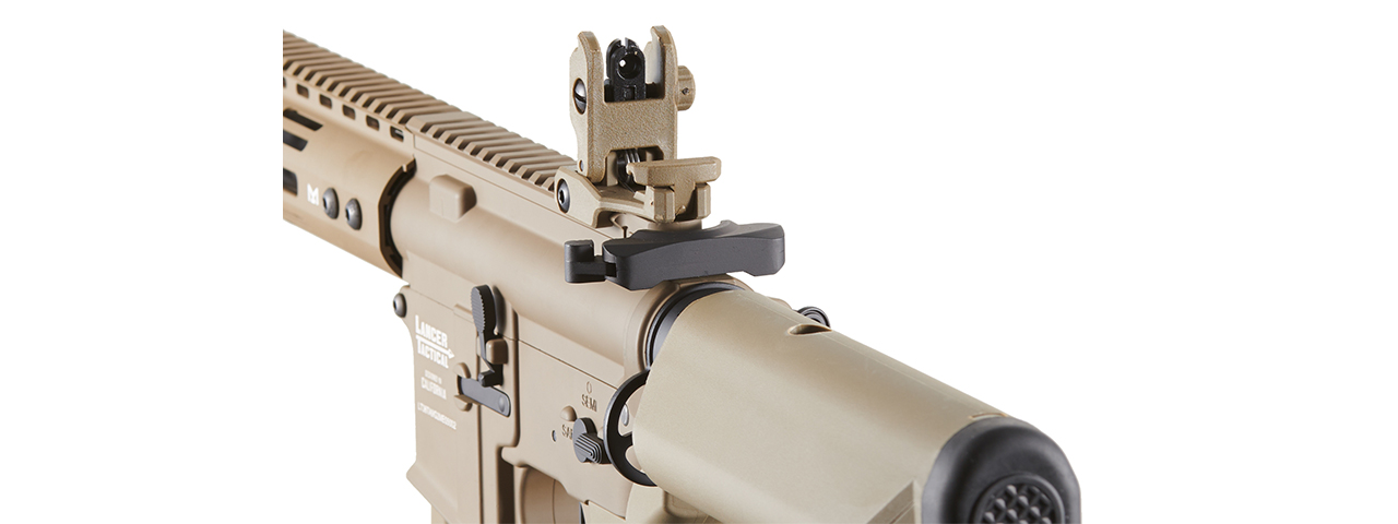 Lancer Tactical Archon 9" M-LOK Proline Series M4 Airsoft Rifle w/ Crane Stock (Color: Tan)