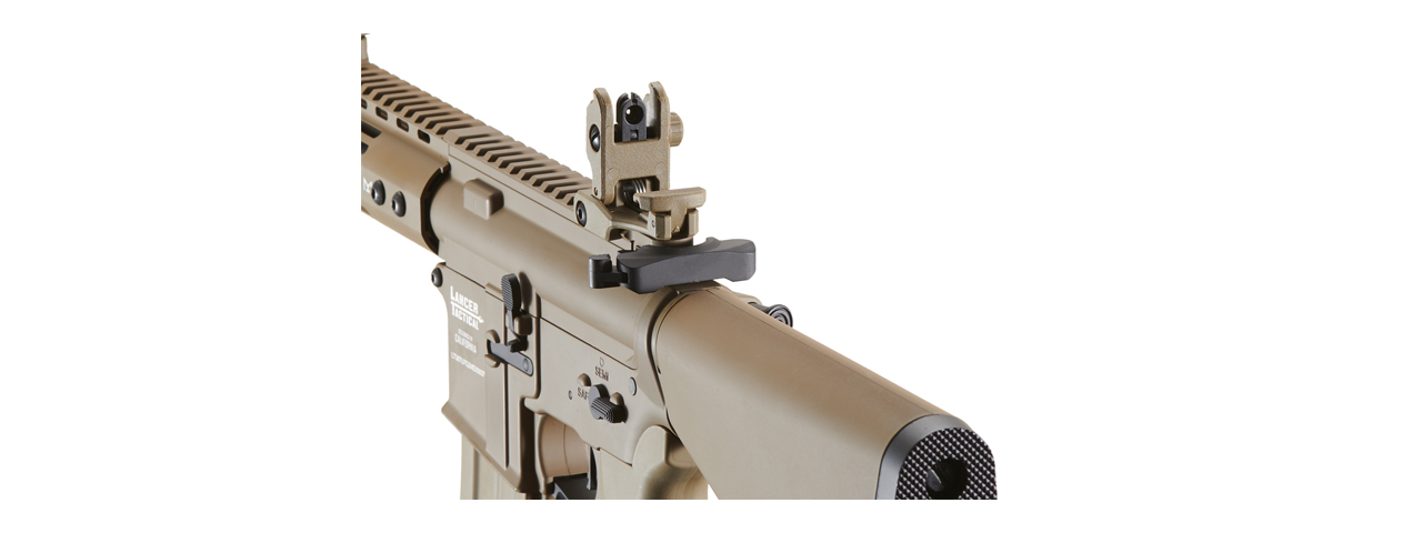 Lancer Tactical Archon 7" M-LOK Proline Series M4 Airsoft Rifle w/ Stubby Stock (Color: Tan)