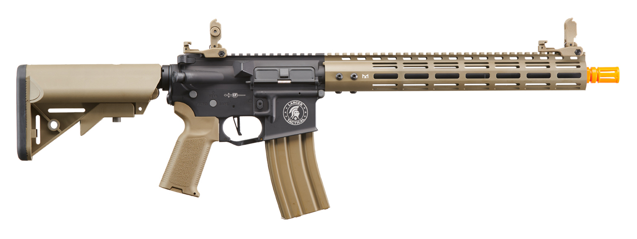 Lancer Tactical Archon 14" M-LOK Proline Series M4 Airsoft Rifle w/ Crane Stock (Color: Two-Tone) - Click Image to Close