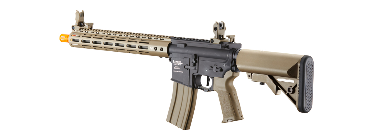 Lancer Tactical Archon 14" M-LOK Proline Series M4 Airsoft Rifle w/ Crane Stock (Color: Two-Tone) - Click Image to Close