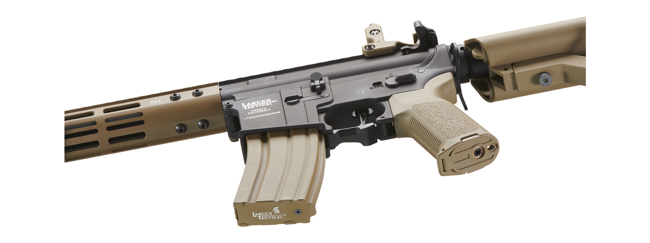 Lancer Tactical Archon 9" M-LOK Proline Series M4 Airsoft Rifle w/ Crane Stock (Color: Two-Tone)