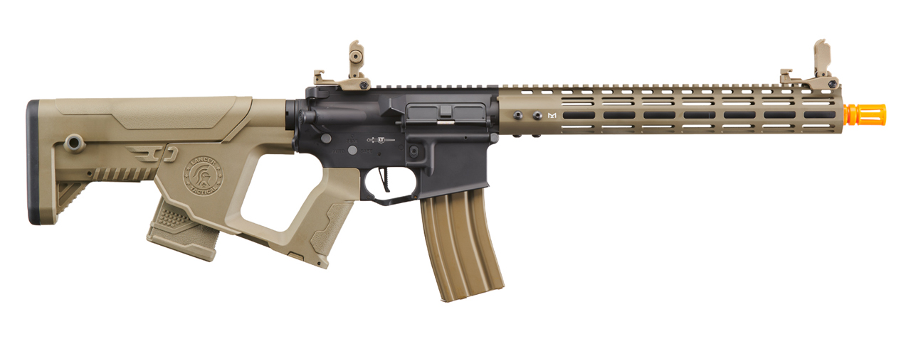 Lancer Tactical Archon 14" M-LOK Proline Series M4 Airsoft Rifle w/ Alpha Stock (Color: Two-Tone) - Click Image to Close