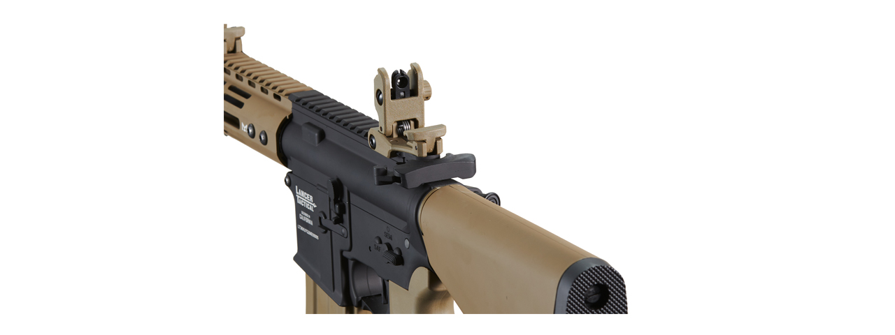 Lancer Tactical Archon 7" M-LOK Proline Series M4 Airsoft Rifle w/ Stubby Stock (Color: Two-Tone) - Click Image to Close