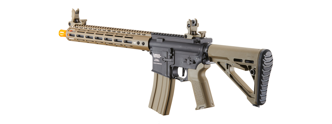 Lancer Tactical Archon 14" M-LOK Proline Series M4 Airsoft Rifle w/ Delta Stock (Color: Two-Tone) - Click Image to Close