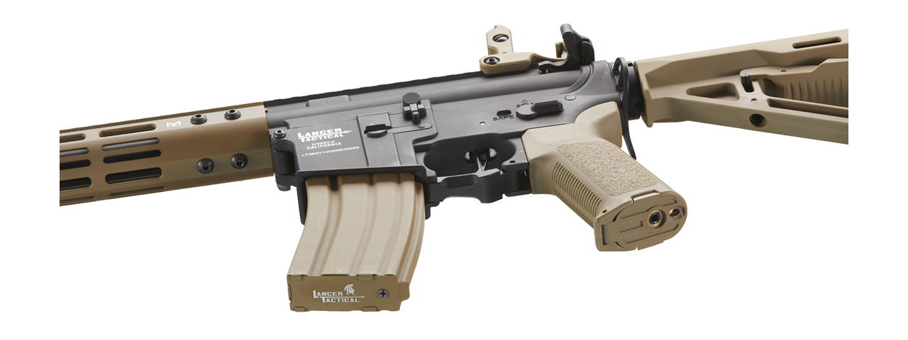 Lancer Tactical Archon 14" M-LOK Proline Series M4 Airsoft Rifle w/ Delta Stock (Color: Two-Tone)