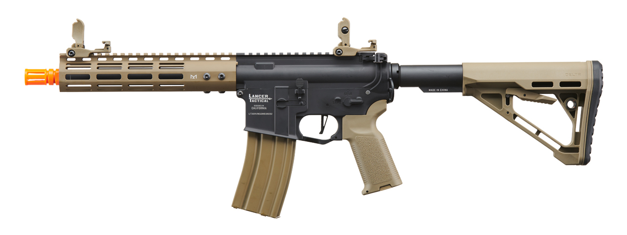 Lancer Tactical Archon 9" M-LOK Proline Series M4 Airsoft Rifle w/ Delta Stock (Color: Two-Tone)