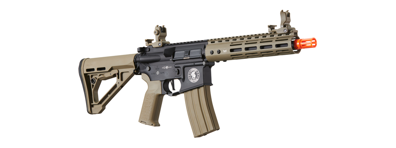 Lancer Tactical Archon 9" M-LOK Proline Series M4 Airsoft Rifle w/ Delta Stock (Color: Two-Tone) - Click Image to Close
