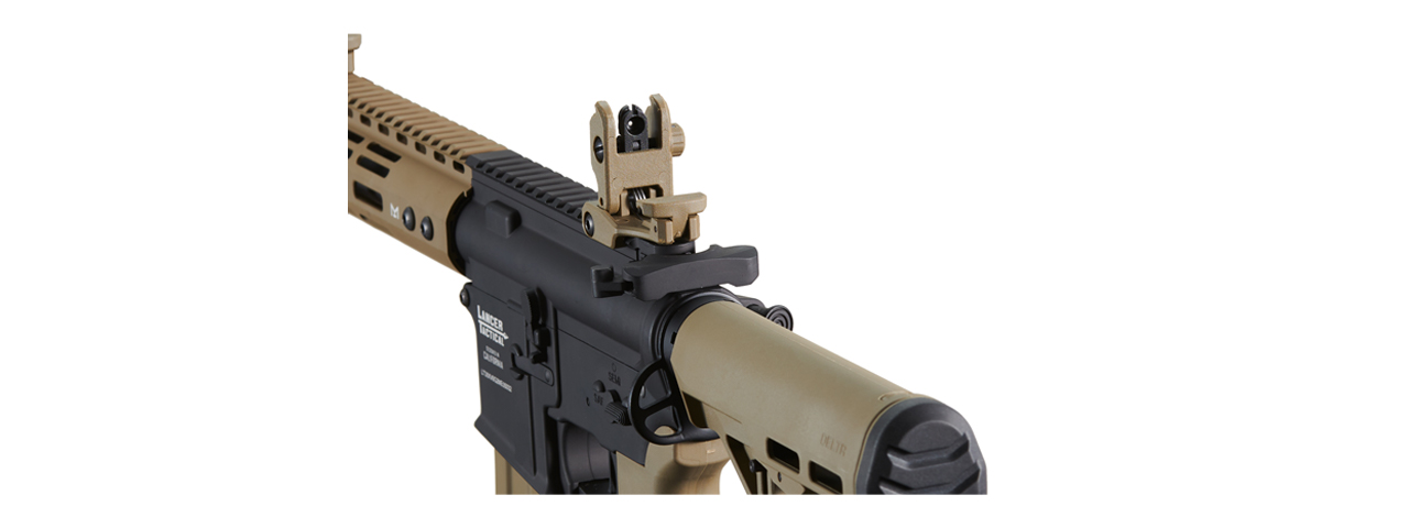 Lancer Tactical Archon 9" M-LOK Proline Series M4 Airsoft Rifle w/ Delta Stock (Color: Two-Tone) - Click Image to Close