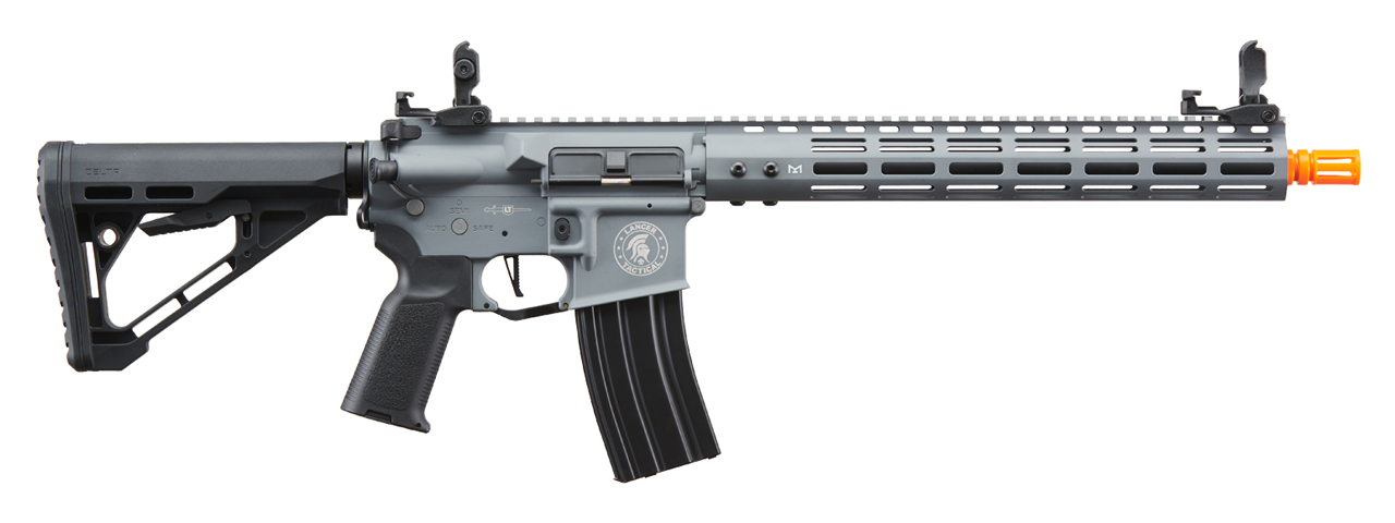 Lancer Tactical Archon 14" M-LOK Proline Series M4 Airsoft Rifle w/ Delta Stock (Color: Gray) - Click Image to Close