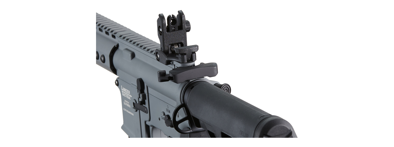 Lancer Tactical Archon 14" M-LOK Proline Series M4 Airsoft Rifle w/ Delta Stock (Color: Gray)
