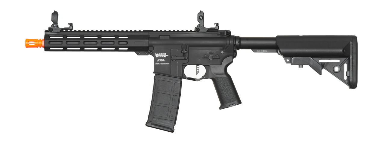 Lancer Tactical Viking 10" M-LOK Proline Series M4 Airsoft Rifle w/ Crane Stock (Color: Black)